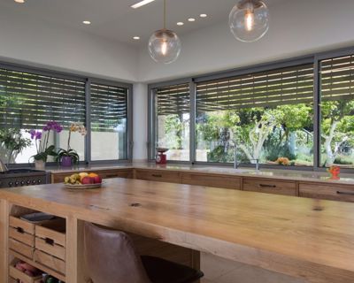 קליל בייסיק 9200 חלון הזזה בית חנניה Basic מטבח אפור אבן