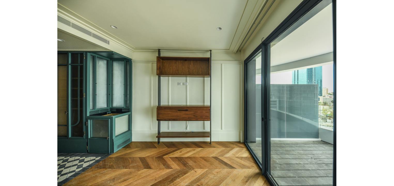 קליל Slim 9400 דלת הזזה מבט מבפנים שחור תל אביב רחל פללר אלום עשת (2)