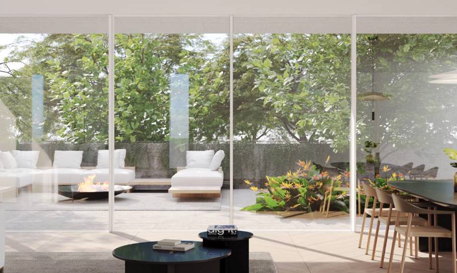 zeroline l דלת הזזה לבן מטבח