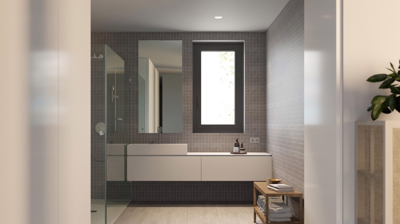 BASIC קליל 4400 חדר שירותים חלון ציר שחור