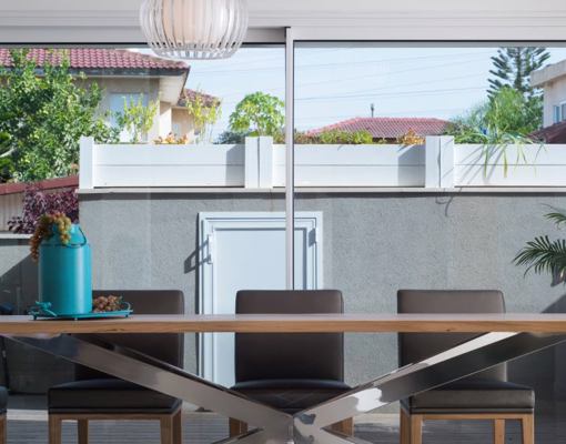 קליל Slim 9400 דלת הזזה ראש העין BASIC פינת אוכל לבן