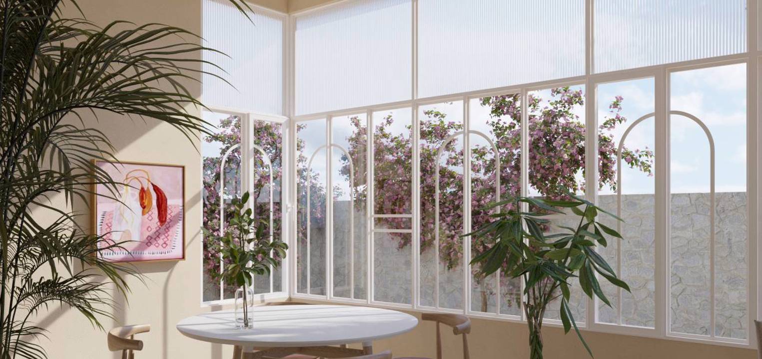 קליל בלגי ארט 4100 חלונות ודלתות ציר לבן