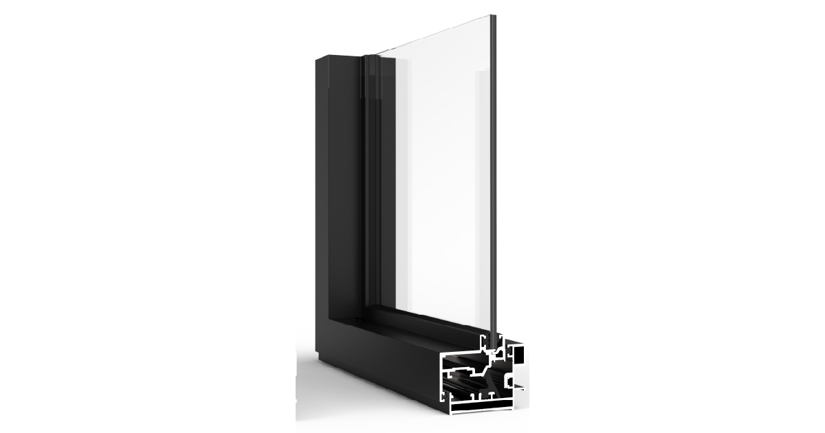 זכוכית רבודה / טריפלקס - מערכת חלונות ציר קליל באוהאוס 5600