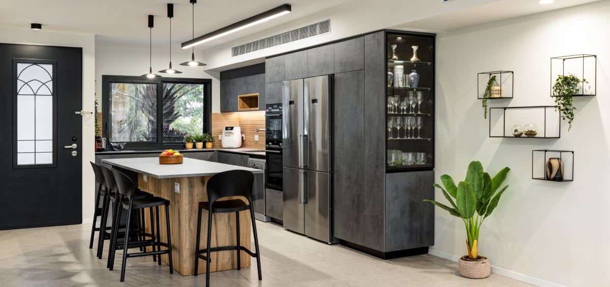 קליל BASIC 7500 חלון מטבח שחור הזזה