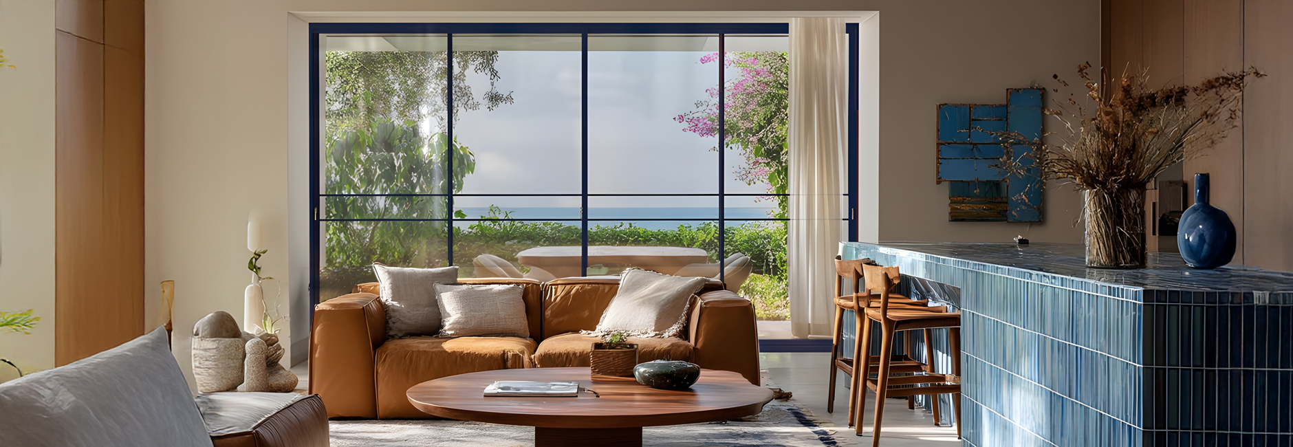 Kitchen Ocean View4100 Blue 1880X650