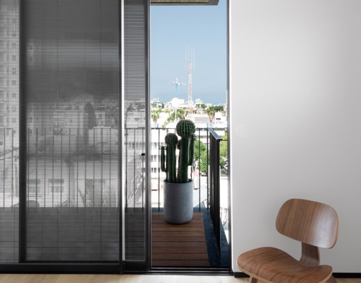 קליל Slim 9400 דלת הזזה דירה במרכז חדר שינה שחור (1) (1)