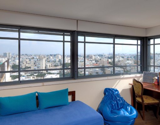 קליל בלגי 1700 חלון הזזה רמת גן בלגי חדר שינה