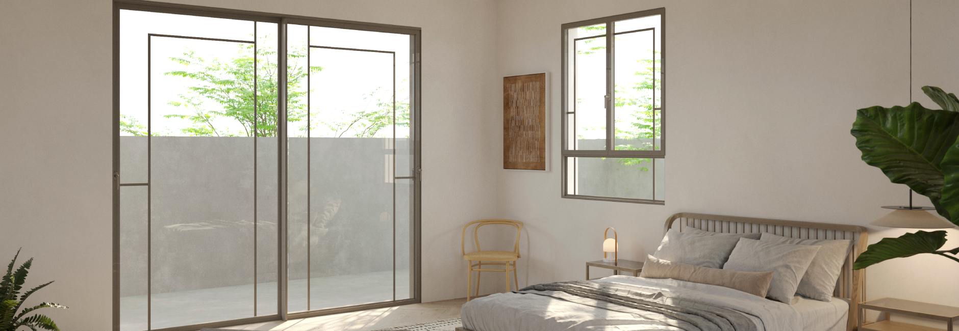 קליל בלגי ארט 4100 חלון בלגי ציר 7100 וטרינה הזזה בלגית